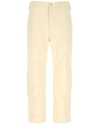 Jil Sander - Ivory Cotton Pant - Lyst