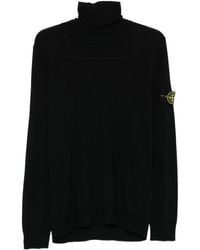 Stone Island - 'Light Rws Pure Wool' Turtleneck Sweater - Lyst