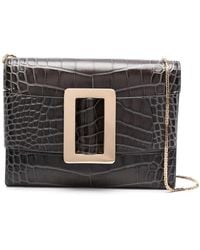 Boyy - Buckle Travel Case Croco Embossed Leather Clutch Bag - Lyst