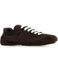 Prada - Suede And Re-Nylon Montecarlo Re-Edition 2005 Sneakers - Lyst