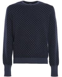 Drumohr - Biscuit Pattern Cashmere Jumper - Lyst
