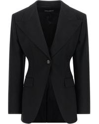 Dolce & Gabbana - Dolce&Gabbana Flared Blazer - Lyst