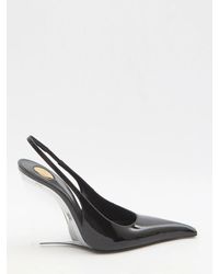 Saint Laurent - Miller Wedge Pumps - Lyst
