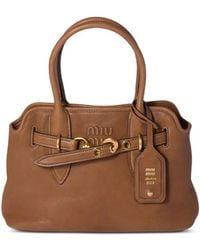 Miu Miu - Aventure Leather Shoulder Bag - Lyst