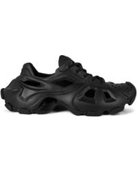 Balenciaga - Hd Lace-Up Cut-Out Sneakers - Lyst
