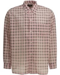 Beams Plus - Open Db Nylon Airy Plaid Nylon Casual Shirt - Lyst