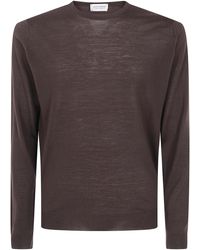 John Smedley - "Lundy" Crewneck Long Sleeves Pullover - Lyst