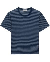 Ami Paris - Ami De Coeur Striped T-Shirt - Lyst