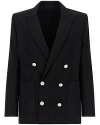 Balmain - Grain De Poudre Blazer - Lyst