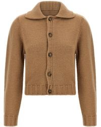MM6 by Maison Margiela - Wool Cardigan - Lyst