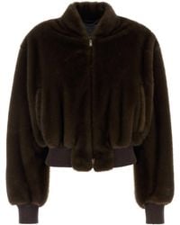 Stella McCartney - Eco Fur Brow Bomber Jacket - Lyst