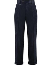 Paolo Pecora - Cotton Blend Trousers - Lyst
