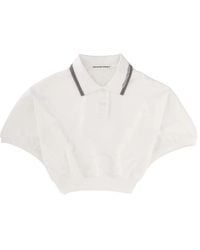 T By Alexander Wang - Alexanderwang.T Cotton Polo - Lyst