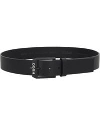 HUGO - Logo Buckle Belt - Lyst