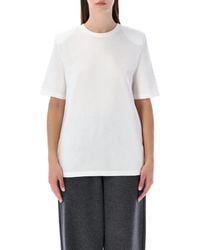 Frankie Shop - Carrington Padded Shoulder Tee - Lyst