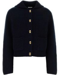 Ferragamo - Wool-Cashmere Blend Cardigan For - Lyst