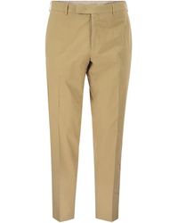 PT Torino - Stretch Cotton Tailored Trousers - Lyst