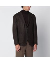 Santaniello - Singlebreasted Jacket With Prince Of Wales Pattern - Lyst