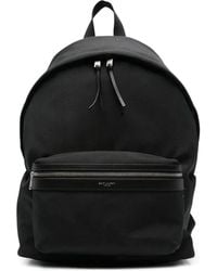 Saint Laurent - City Technical Fabric Backpack - Lyst