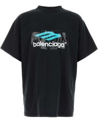 Balenciaga Tbilisi Oversized T-Shirt in Gray for Men | Lyst