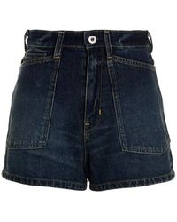 KENZO - Denim Shorts - Lyst