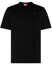 DIESEL - T-Adjust-Microdiv Cotton Crew-Neck T-Shirt - Lyst