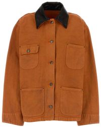 Prada - Shirt Collar Jacket - Lyst