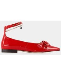 Ganni - Stylish Mini Eyelet Jewel Ballerinas - Lyst