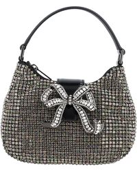 Self-Portrait - Multi Rhinestone Crescent Micro Bag - Lyst