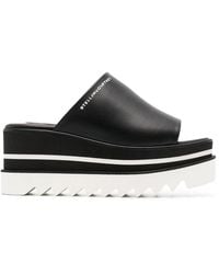 Stella McCartney - Sneak-elyse 80 Platform Slides - Women's - Rubber/polyurethane - Lyst