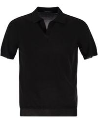 Tagliatore - Basic Short-Sleeved Cotton Polo Shirt - Lyst