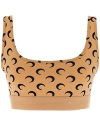 Marine Serre - 'Moon Printed Jersey' Cropped Top - Lyst
