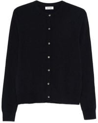 Soft Goat - Button Fastening Ribbed Sweater - Lyst