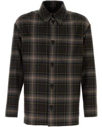 Fendi - Embroidered Wool Shirt - Lyst