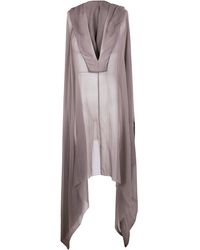 Rick Owens - Hooded Kaftan Pullover - Lyst