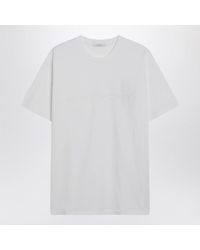 Givenchy - Cotton And Silk Tshirt With Jacquard Logo - Lyst
