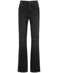 Jean Paul Gaultier - Denim Jeans With Lacing And Knee Bonding Detail - Lyst