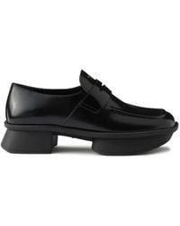 Prada - Equal Brushed Leather Loafers - Lyst