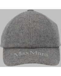 Max Mara - Cashmere Baseball Hat With Logo - Lyst