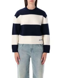 A.P.C. - Penny Striped Sweater - Lyst