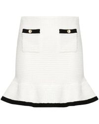 Self-Portrait - Crochet Mini Skirt - Lyst
