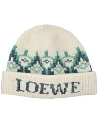 Loewe - Fair Isle Beanie - Lyst