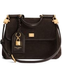 Dolce & Gabbana - Dolce & Gabbana My Sicily Small Leather Handbag - Lyst
