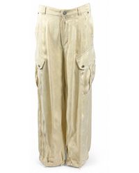 Pinko - Cupro Viscose Trousers - Lyst