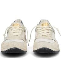 Golden Goose - "Running Dad" New Net And Suede Upper Leather Star And Heel Suede Spur - Lyst