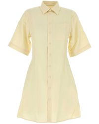 Ami Paris - Ami Pastel Wool Shirt Dress - Lyst