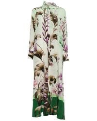 F.R.S For Restless Sleepers - F.R. For Restless Sleepers Printed Silk Dress - Lyst