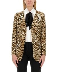 Moschino - Jacket With Animal Pattern - Lyst