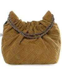 Tory Burch - Fleming Mini Suede Leather Hobo Bag - Lyst
