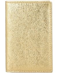 Comme des Garçons - Wallet Metallic Leather Card Holder - Lyst